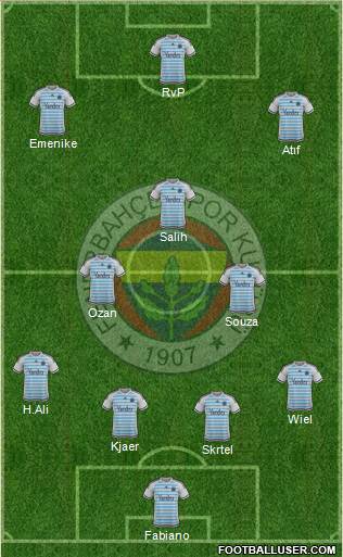 Fenerbahçe SK Formation 2016