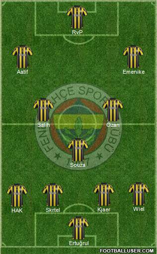 Fenerbahçe SK Formation 2016