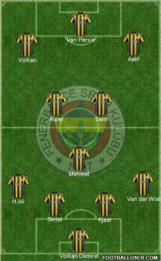 Fenerbahçe SK Formation 2016