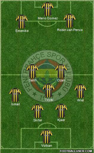 Fenerbahçe SK Formation 2016