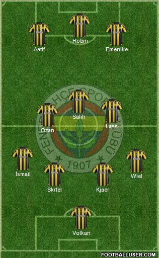 Fenerbahçe SK Formation 2016