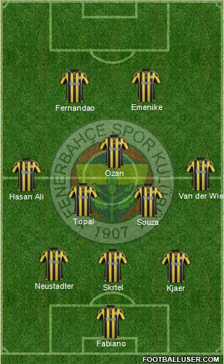 Fenerbahçe SK Formation 2016