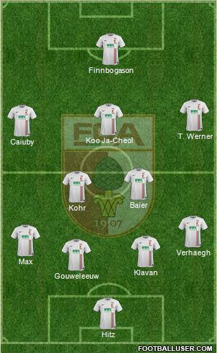FC Augsburg Formation 2016