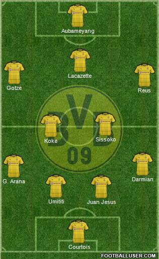 Borussia Dortmund Formation 2016