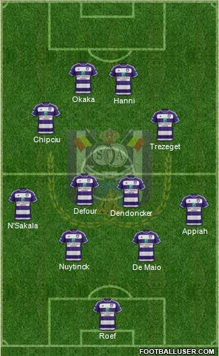 RSC Anderlecht Formation 2016