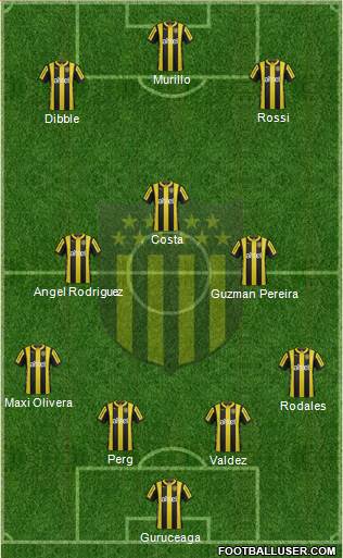 Club Atlético Peñarol Formation 2016