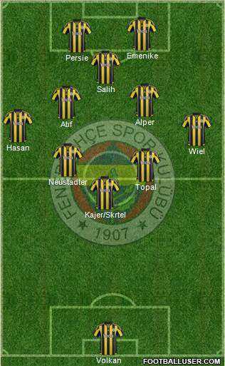 Fenerbahçe SK Formation 2016