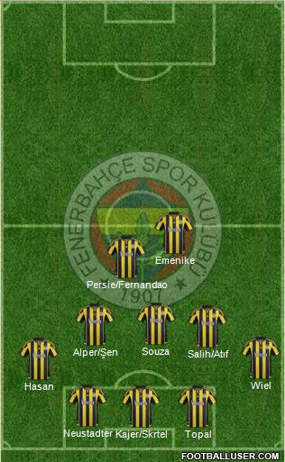 Fenerbahçe SK Formation 2016
