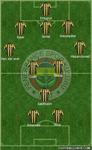 Fenerbahçe SK Formation 2016