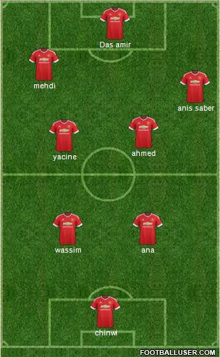 Manchester United Formation 2016