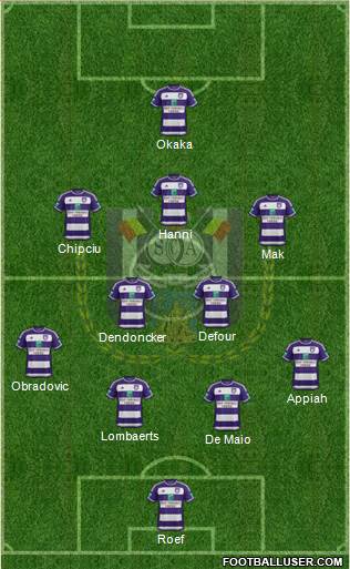 RSC Anderlecht Formation 2016