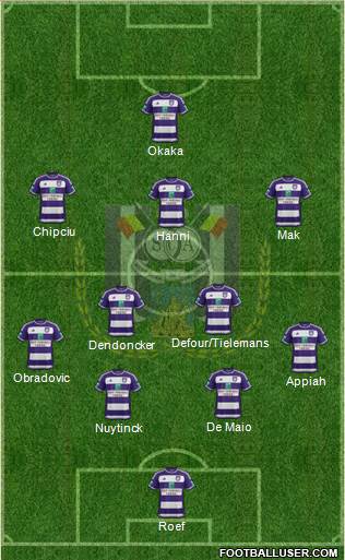RSC Anderlecht Formation 2016