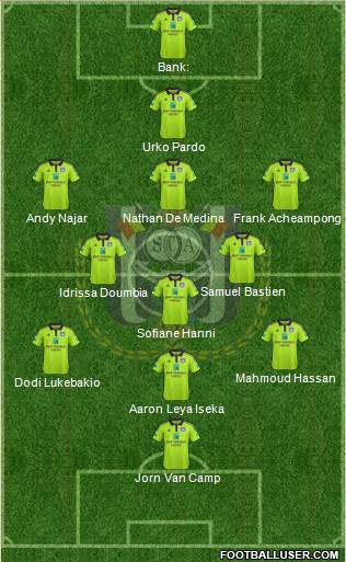 RSC Anderlecht Formation 2016