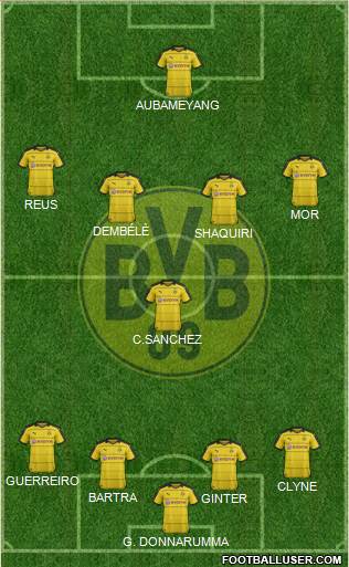 Borussia Dortmund Formation 2016