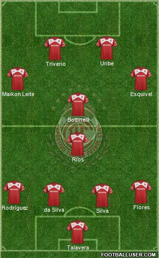 Deportivo Toluca Formation 2016