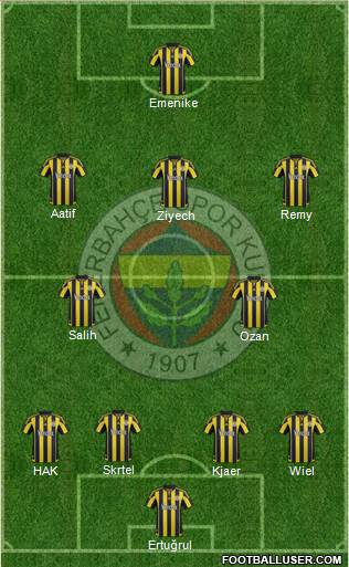 Fenerbahçe SK Formation 2016