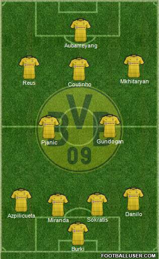 Borussia Dortmund Formation 2016