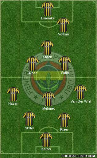 Fenerbahçe SK Formation 2016