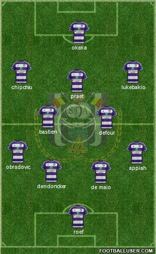 RSC Anderlecht Formation 2016