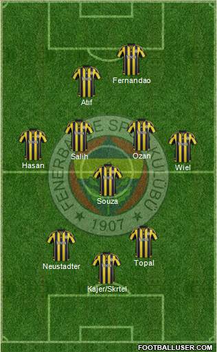 Fenerbahçe SK Formation 2016