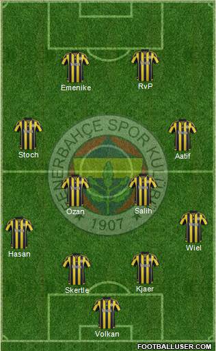 Fenerbahçe SK Formation 2016