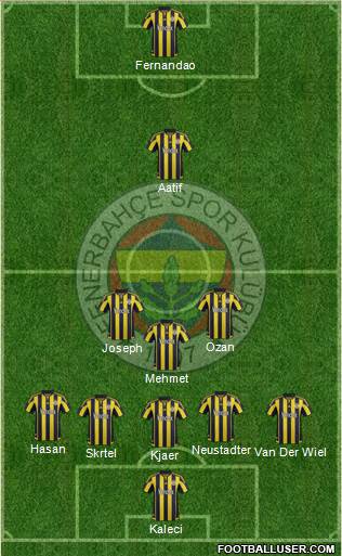 Fenerbahçe SK Formation 2016