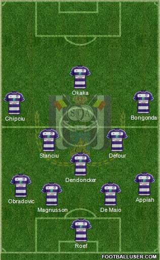 RSC Anderlecht Formation 2016