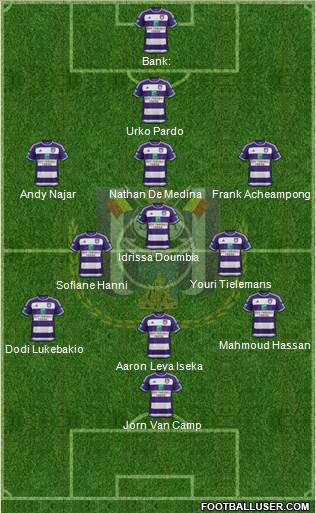RSC Anderlecht Formation 2016