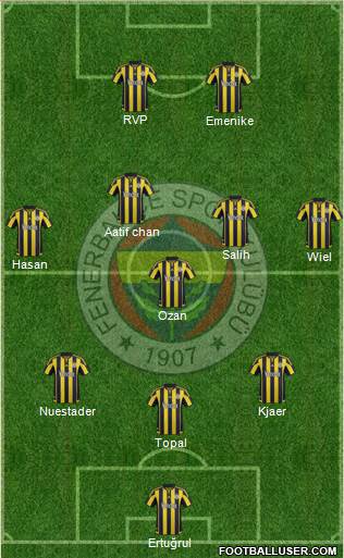 Fenerbahçe SK Formation 2016