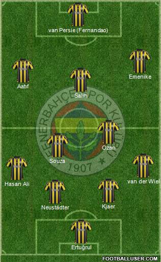 Fenerbahçe SK Formation 2016