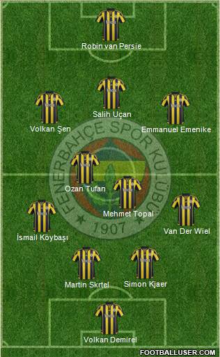 Fenerbahçe SK Formation 2016