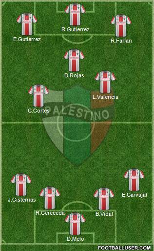 CD Palestino S.A.D.P. Formation 2016