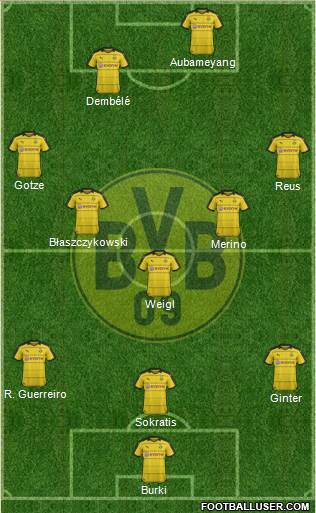 Borussia Dortmund Formation 2016
