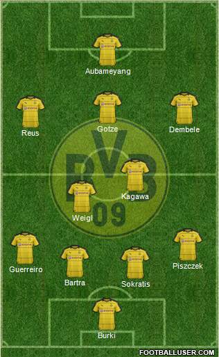 Borussia Dortmund Formation 2016