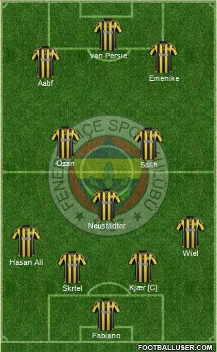 Fenerbahçe SK Formation 2016