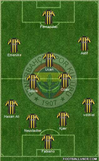 Fenerbahçe SK Formation 2016