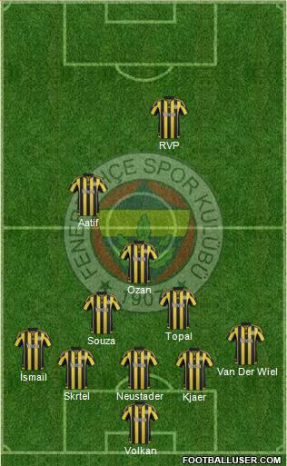 Fenerbahçe SK Formation 2016