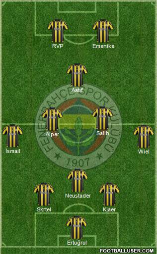 Fenerbahçe SK Formation 2016