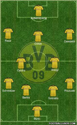 Borussia Dortmund Formation 2016
