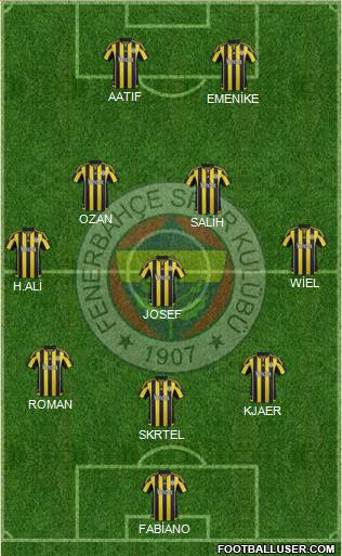 Fenerbahçe SK Formation 2016