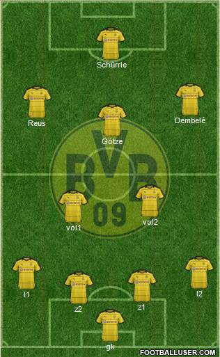 Borussia Dortmund Formation 2016