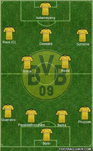 Borussia Dortmund Formation 2016