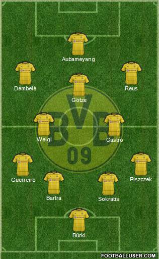 Borussia Dortmund Formation 2016