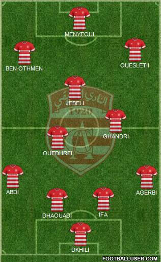 Club Africain Tunis Formation 2016