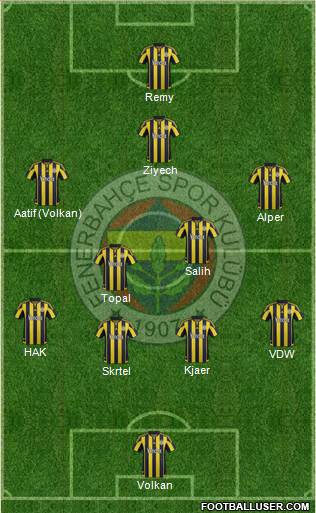 Fenerbahçe SK Formation 2016