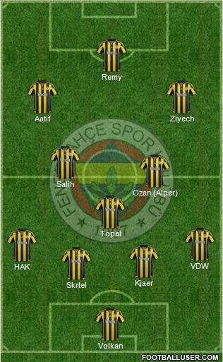 Fenerbahçe SK Formation 2016