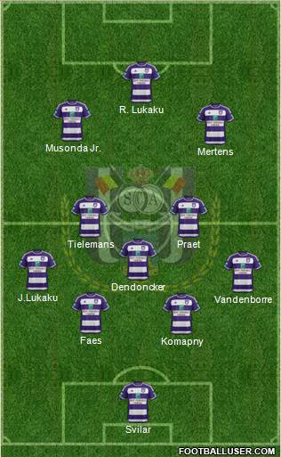 RSC Anderlecht Formation 2016