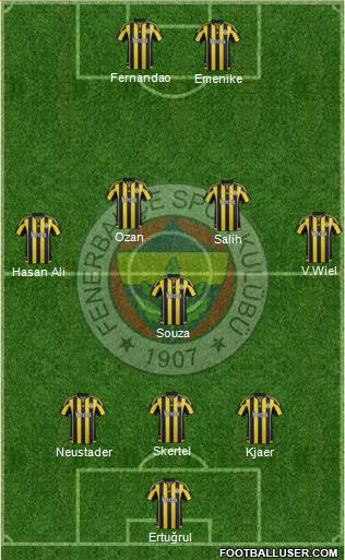 Fenerbahçe SK Formation 2016