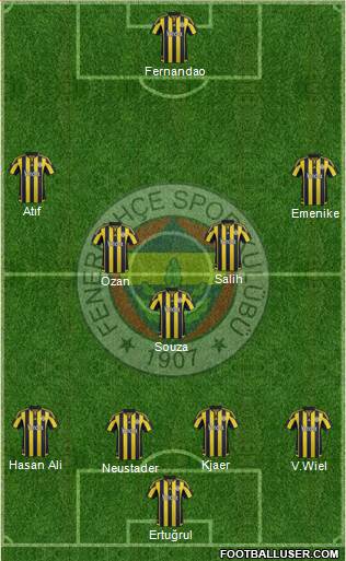 Fenerbahçe SK Formation 2016