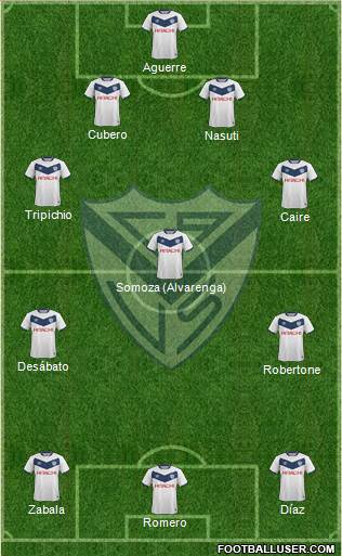 Vélez Sarsfield Formation 2016